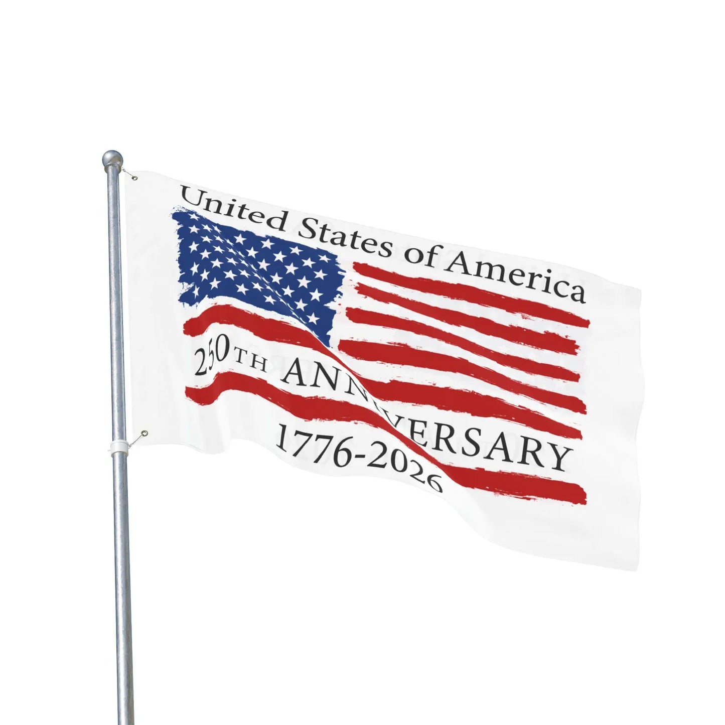 United States 250th Anniversary Flag, Patriotic 1776-2026 Eagle House Flag