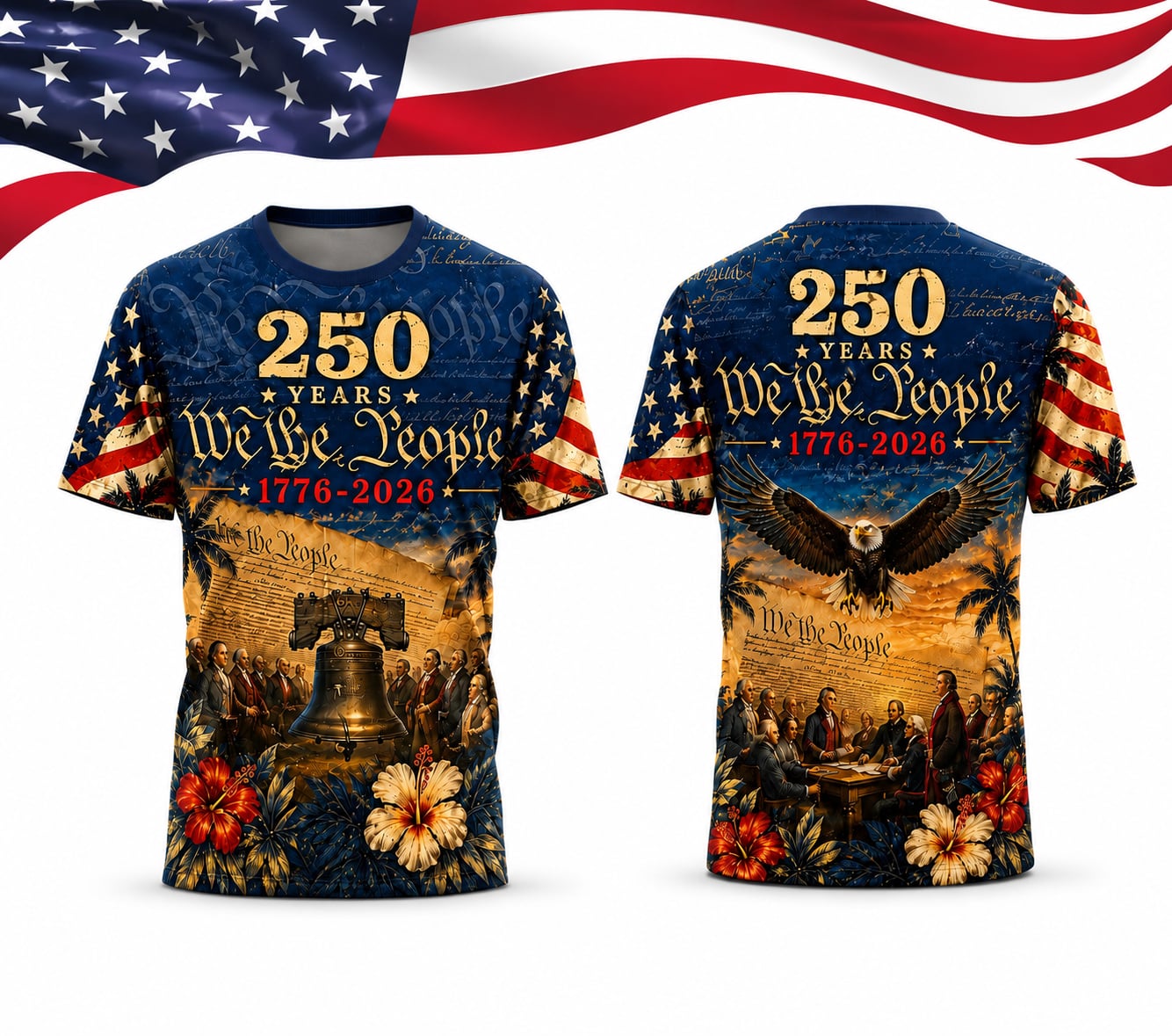 America 250th Anniversary T-shirt, USA 1776 to 2026 Patriotic Shirt, 4th of July Tee