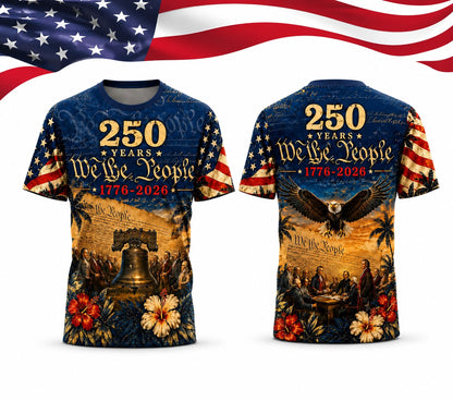 America 250th Anniversary T-shirt, USA 1776 to 2026 Patriotic Shirt, 4th of July Tee