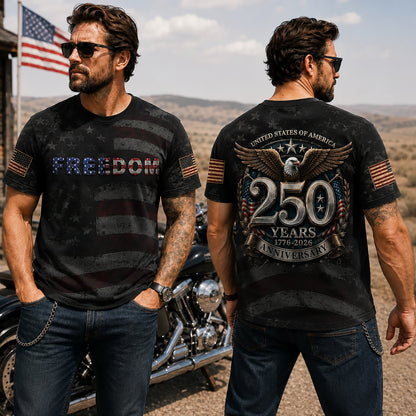 America 250 Years of Freedom Shirt, USA Independence Day Tee
