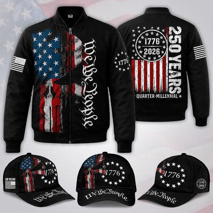 Patriot Skull American Flag Jacket Bomber / Combo