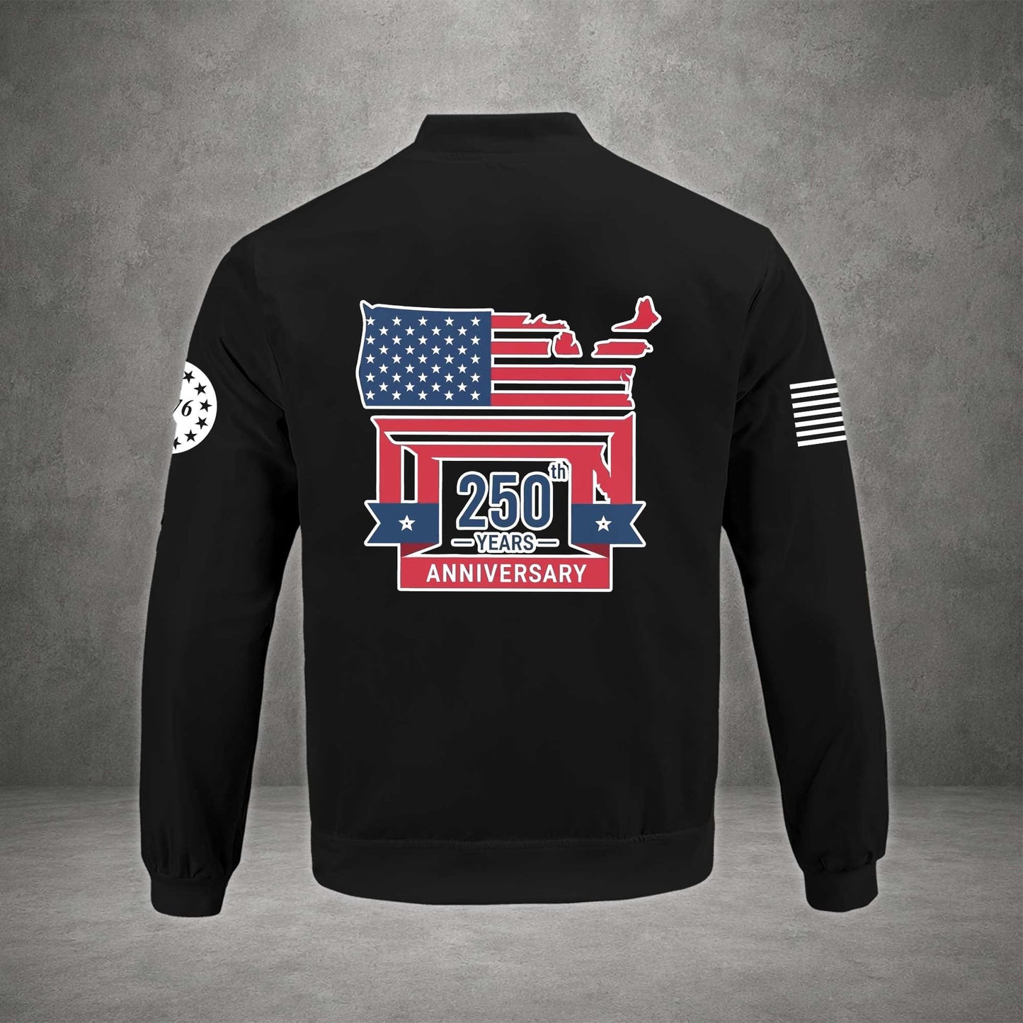 America 250 Varsity USA Patriotic Letterman 1776 2026 Jacket Bomber / Combo