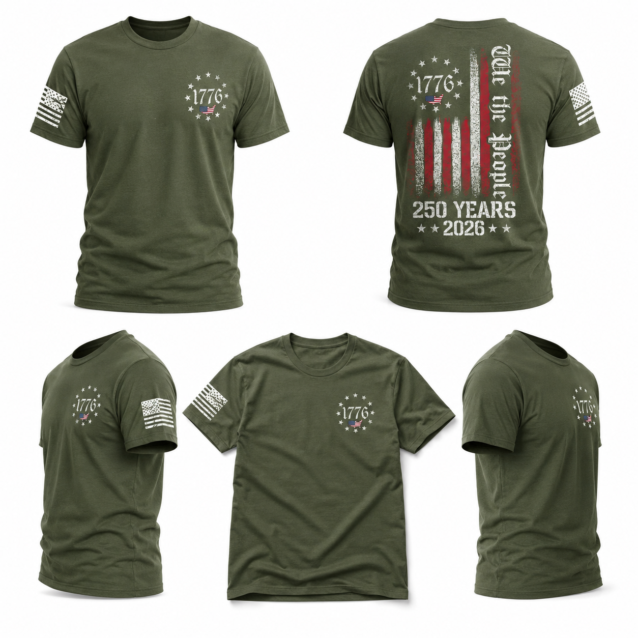 We The People Shirt, 250th Anniversary USA, 1776 To 2026 Patriotic Apparel