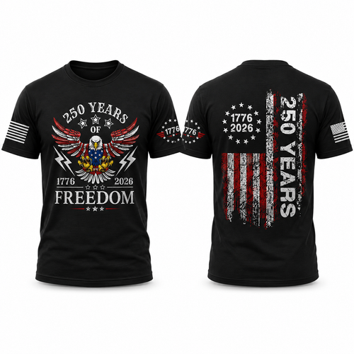 America 250th Birthday Tee, US Flag 250th Eagle Tee, Patriotic 1776 to 2026 Tshirt