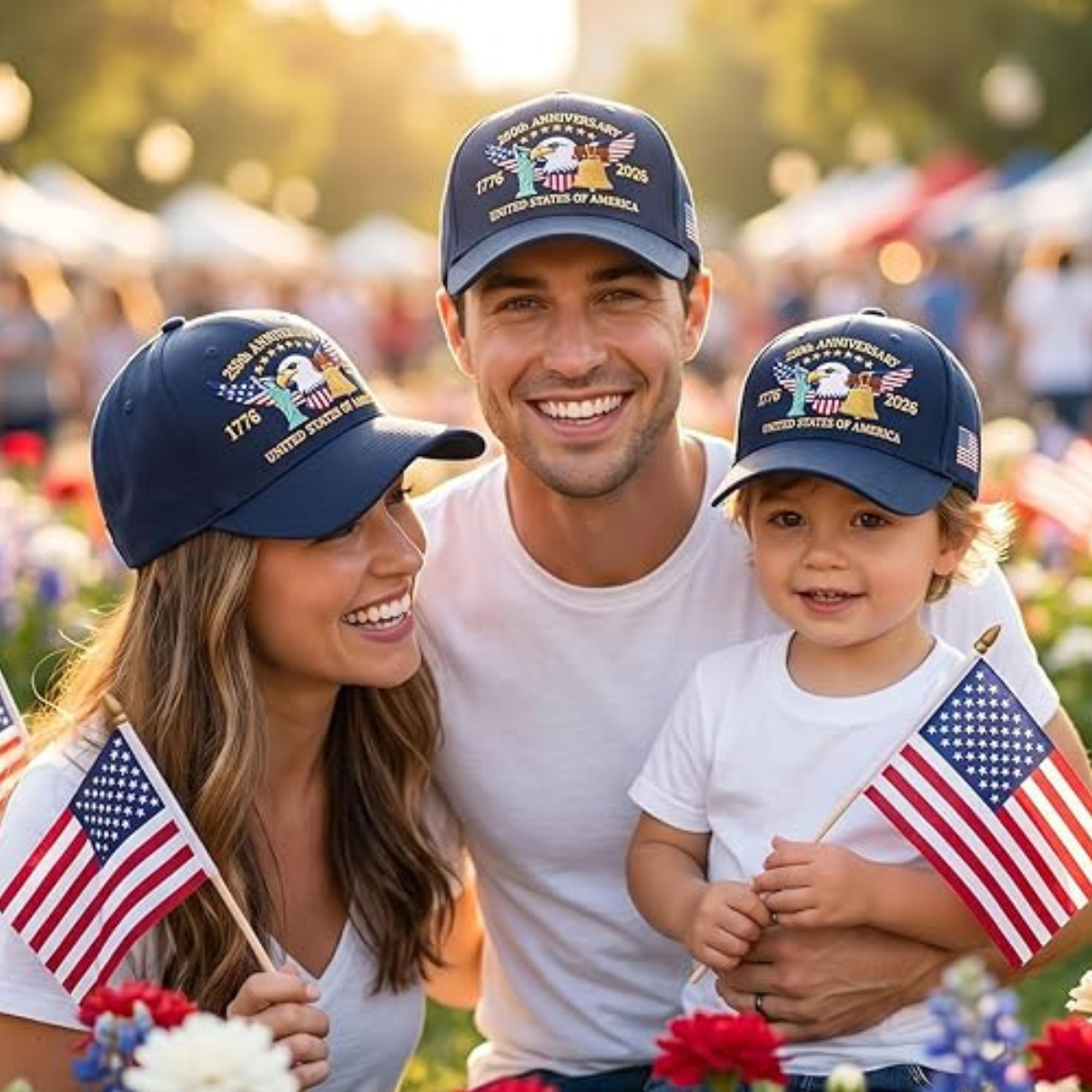 Embroidered 250th Anniversary Cap, 1776-2026 Independence Day Baseball Hat