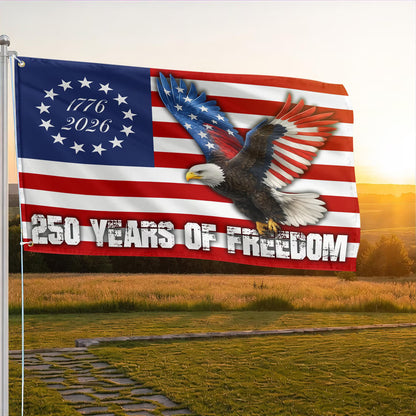 250th Anniversary USA Flag, 1776-2026 Double-Sided 3-Ply Grommet American Flag, Independence Day Gift (Copy)