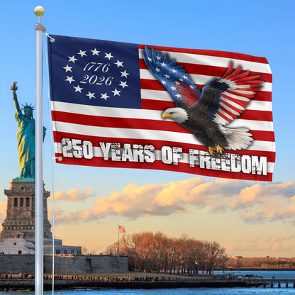 250th Anniversary USA Flag, 1776-2026 Double-Sided 3-Ply Grommet American Flag, Independence Day Gift (Copy)