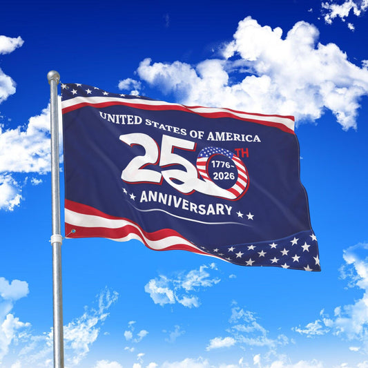 250th Anniversary American Flag, Double Sided Patriotic Independence Flag