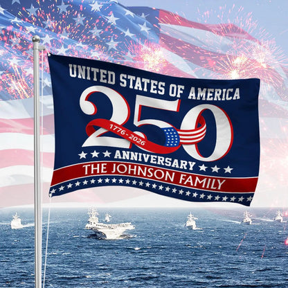 United States of America 1776-2026 House Flag, 250 Years Patriotic Gift Decor