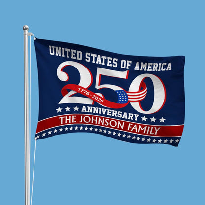United States of America 1776-2026 House Flag, 250 Years Patriotic Gift Decor