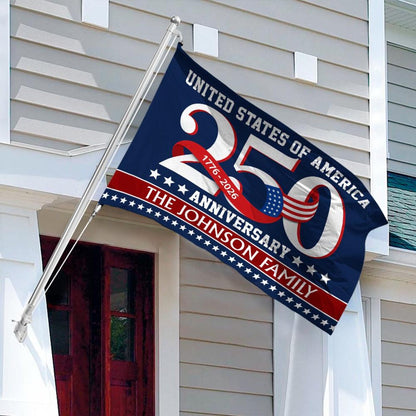 United States of America 1776-2026 House Flag, 250 Years Patriotic Gift Decor